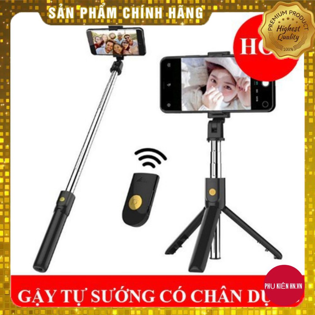 [FREESHIP 50K] Gậy tự sướng bluetooth kiêm chân máy ảnh tripod K07