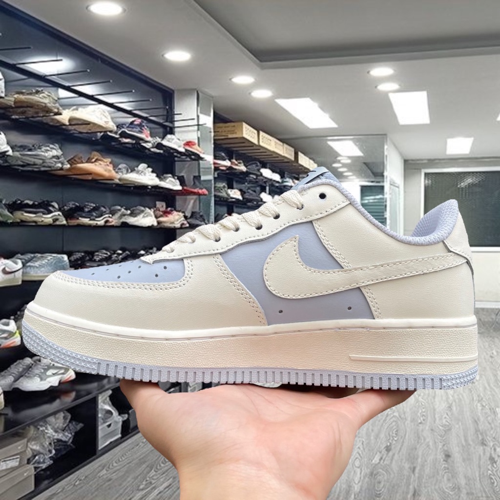 Giày_Nike AF1 Nam Nữ, Giày AF1 Tím Khoai Môn Xanh Trắng Full Box Bill - Yabi_boutique
