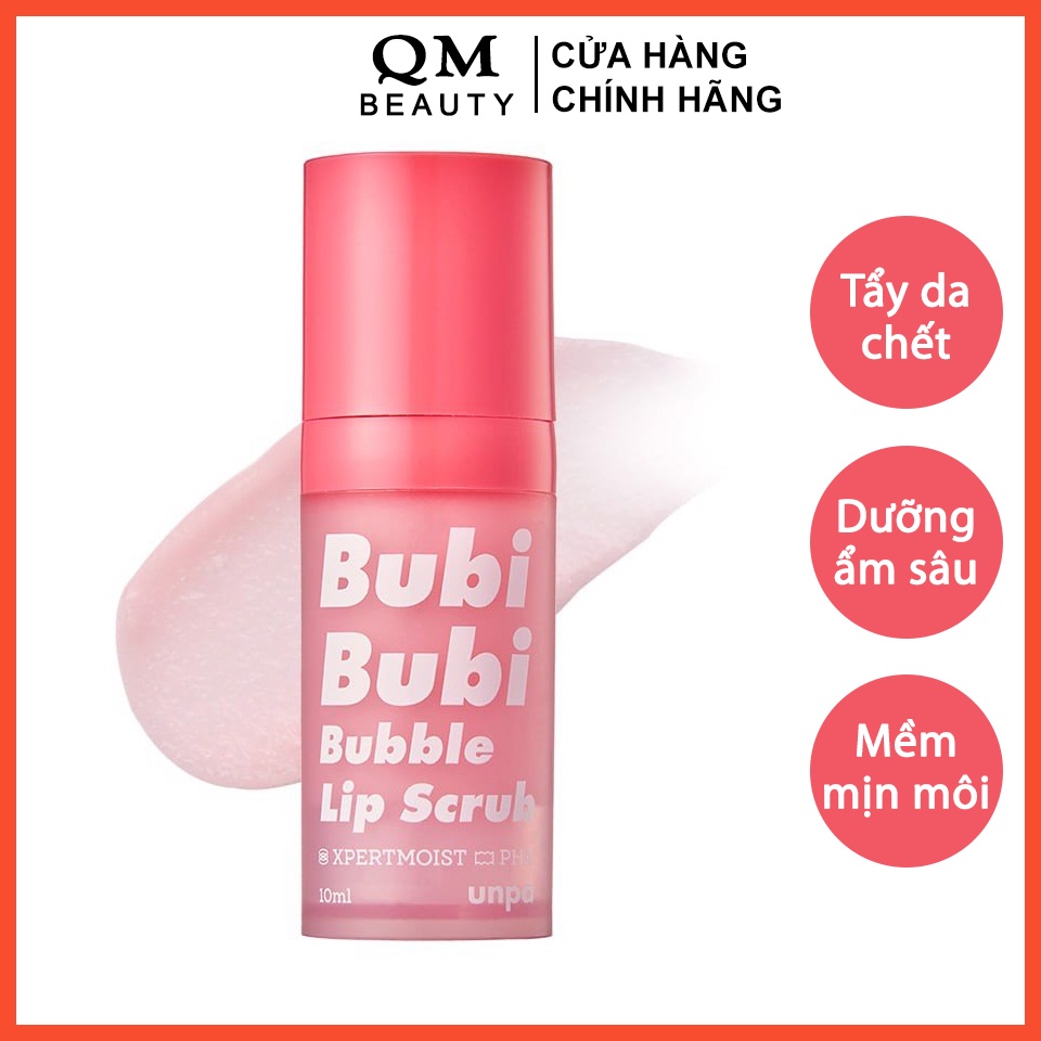 Tẩy tế bào chết môi Bubi Bubi Bubble Lips Crub, tẩy da chết sủi bọt môi Hàn Quốc