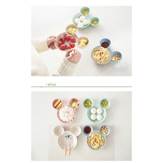 [FREESHIP]ĐĨA ĐỰNG ĐỒ ĂN DẶM LÚA MẠCH - ĐĨA MICKEY