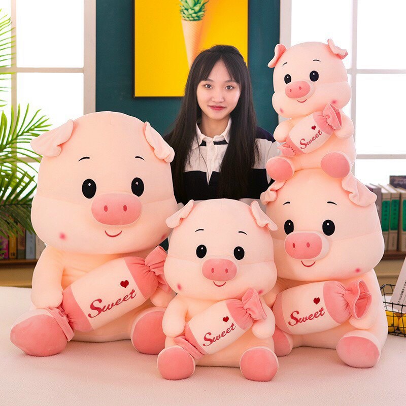 THÚ BÔNG HEO ÔM KẸO SIÊU ĐÁNG YÊU ĐỦ SIZE