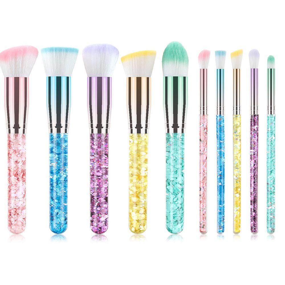 OCEANMAP Cọ Trang Điểm Đầu Tròn Lông Mềm Có Kim Tuyến Nước