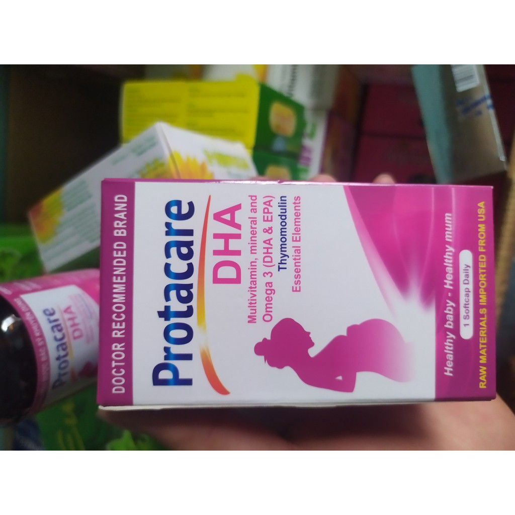 Protacare DHA Viên bổ bà bầu Bổ sung sắt, acid folic, vitamin cho mọi phụ nữ mang thai và cho con bú