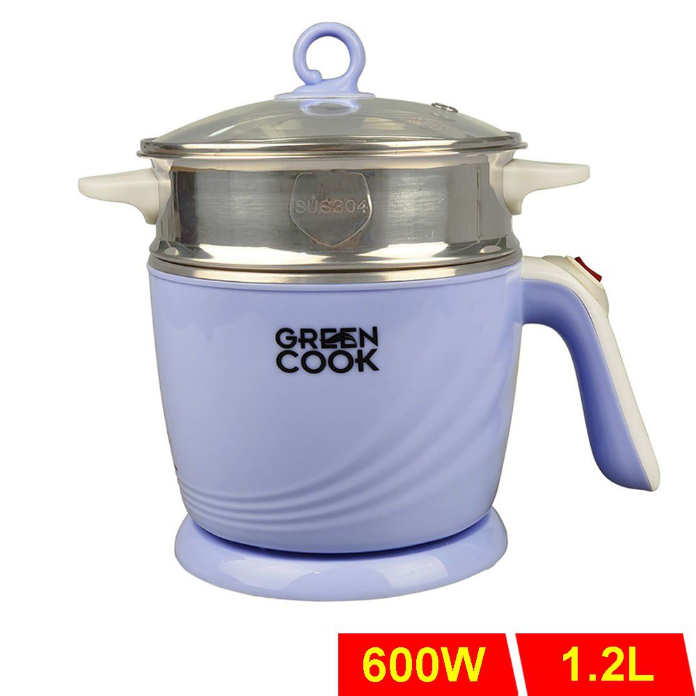 Ca nấu đa năng Greencook GCEK-12D01 dung tích 1.2 lít