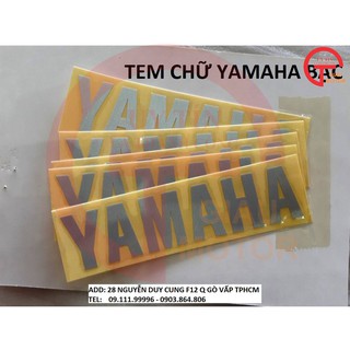 YAMAHA - TEM CHỮ YAMAHA BẠC