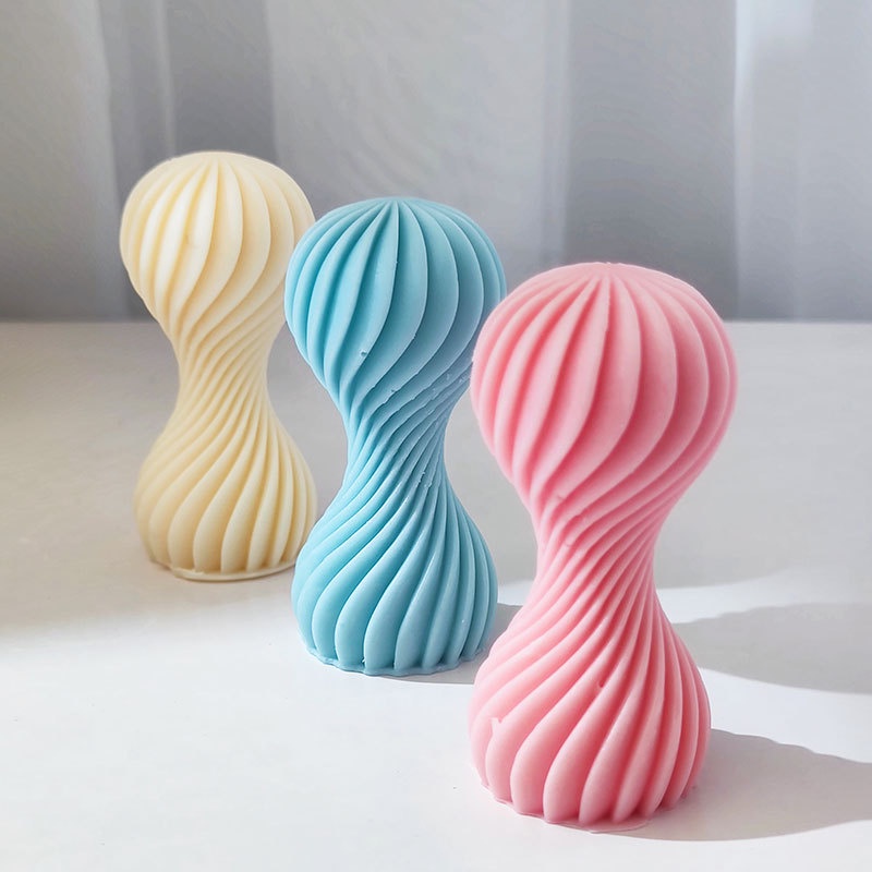 Khuôn Silicone Làm Nến Thơm diy Hình Búa Xoắn Ốc Sáng Tạo Cấp Thực Phẩm