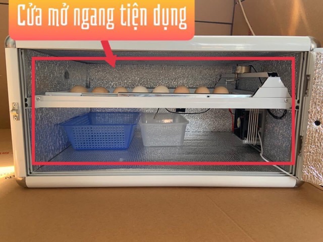 Máy ấp trứng Ánh Dương đảo tự động 50 trứng thùng hợp kim cao cấp