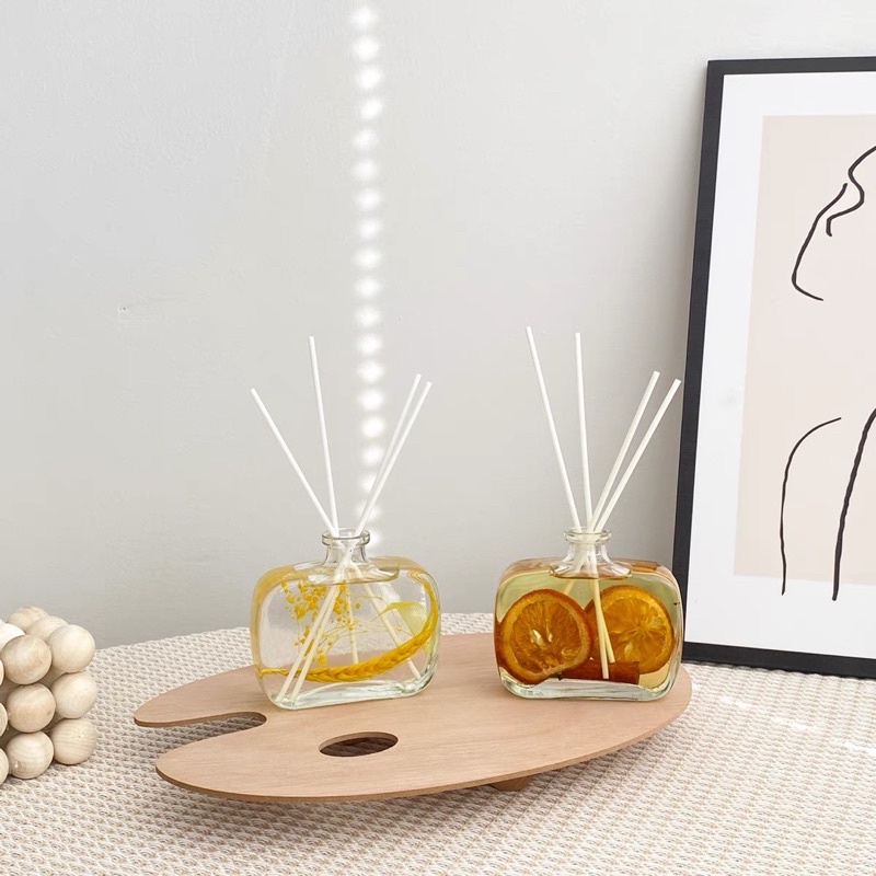 Khay gỗ trang trí để bàn, phụ kiện chụp ảnh nghệ thuật