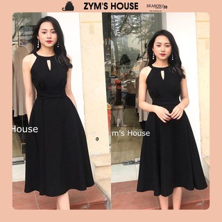 Đầm dự tiệc ❤️ freeship ❤️ đầm xoè cổ yếm zym's house - v827 đầm công sở