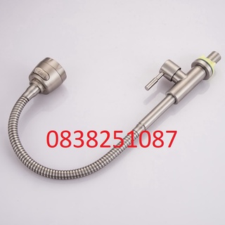 Vòi rửa chén lạnh lò xo dẻo 100% inox 304 cl2019