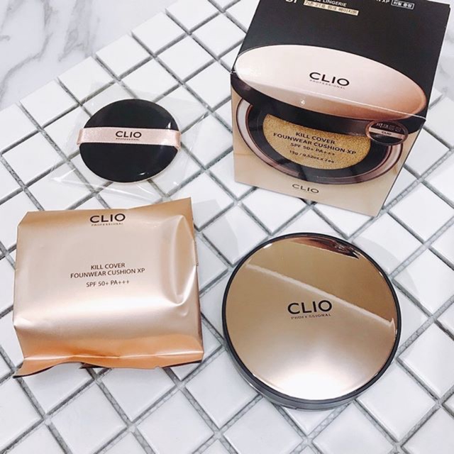 Phấn Nước Đa Năng Hiệu Ứng Mịn CLIO KILL COVER FOUNWEAR CUSHION XP SPF50+ PA+++ (15gx2) | BigBuy360 - bigbuy360.vn