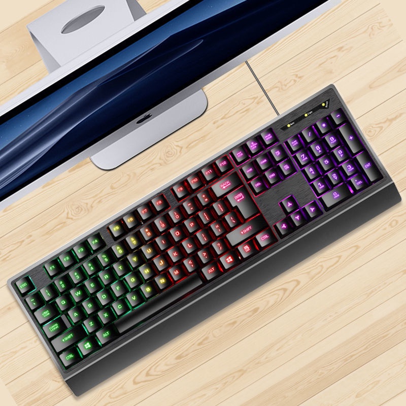 ❐ chất lượng cao Bộ Bàn Phím Gaming +Chuột Máy+tai nghe dây Kèm-Tính Con Báo Có LED 7 Màu Ấn Tượng
