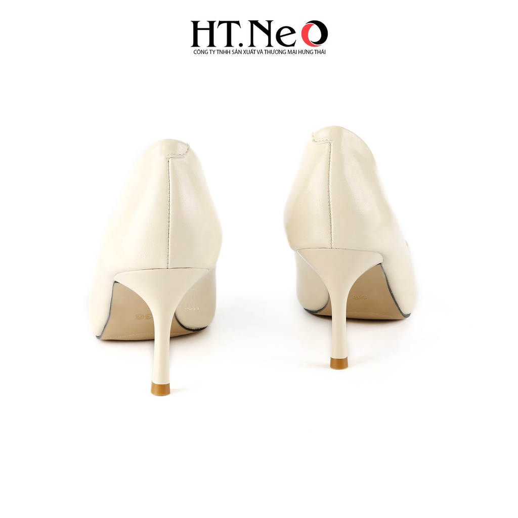 Giày cao gót HT.NEO Thiết kế da mềm mại, đế cao 9 cm, cùng khuy bắt mắt CS247
