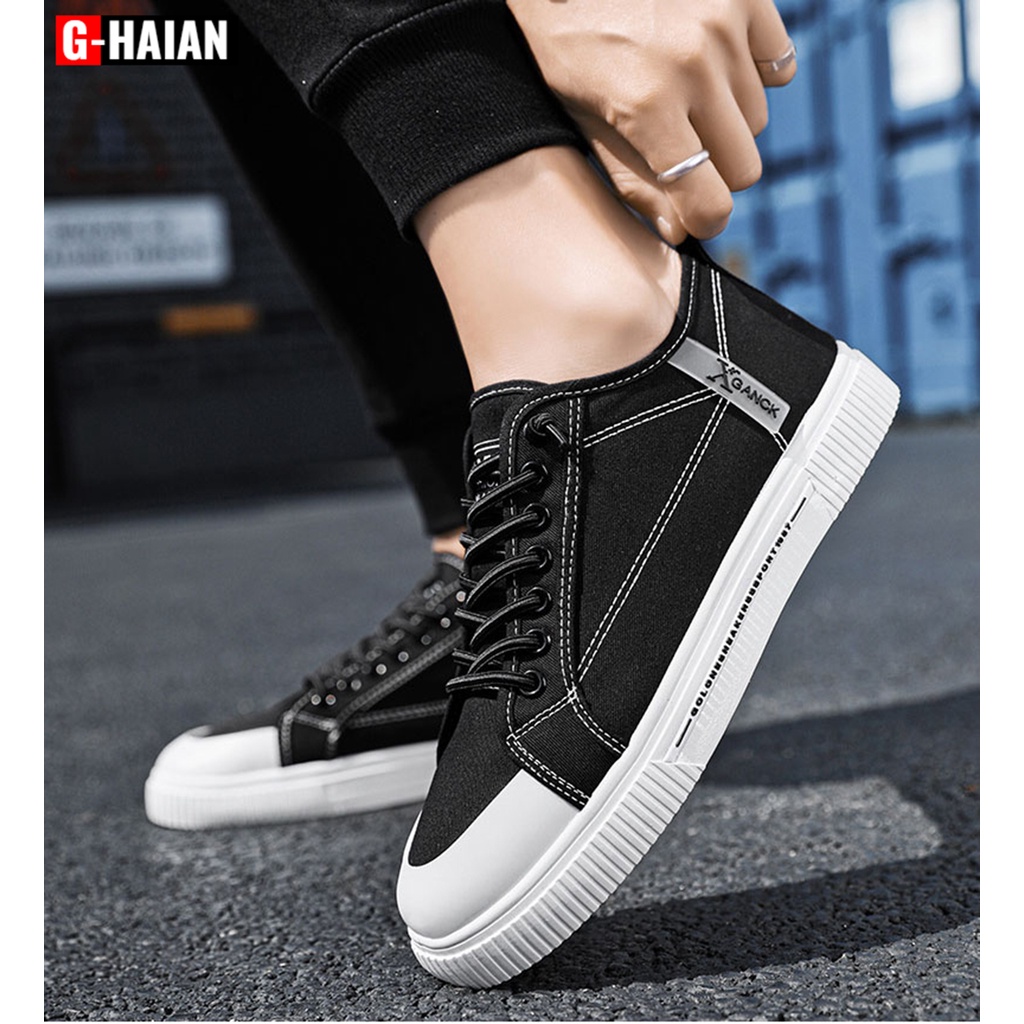 Giày Nam Vải Bò, Giày Nam Sneaker Chất Liệu Vải Bò, Đế Cao Su Mềm Phong Cách Trẻ Trung Năng Động G - 404