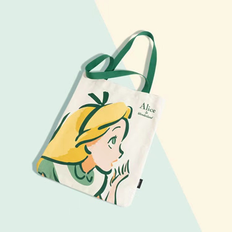 1 Ba Lô Vải canvas In Hình Hoạt Hình Đáng Yêu