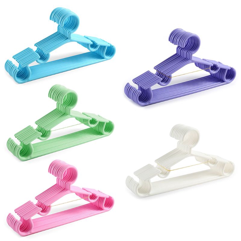 Set 10 Móc Nhựa Treo Quần Áo Trẻ Em