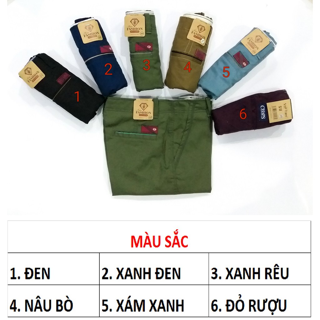 Quần short kaki nam, có khóa kéo, 100% cotton, vải dày - Hàng VN (Ảnh thật)