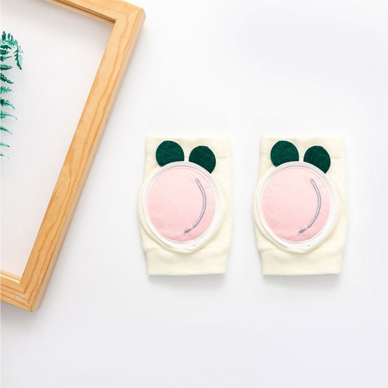 1 Cặp Đệm Đầu Gối Làm Ấm Chân Co Giãn Có Thể Điều Chỉnh Hỗ Trợ Bé Tập Bò