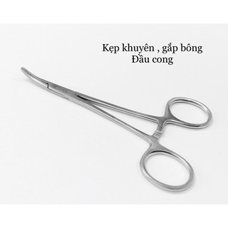 Kẹp khuyên/ kẹp gắp bông đầu cong