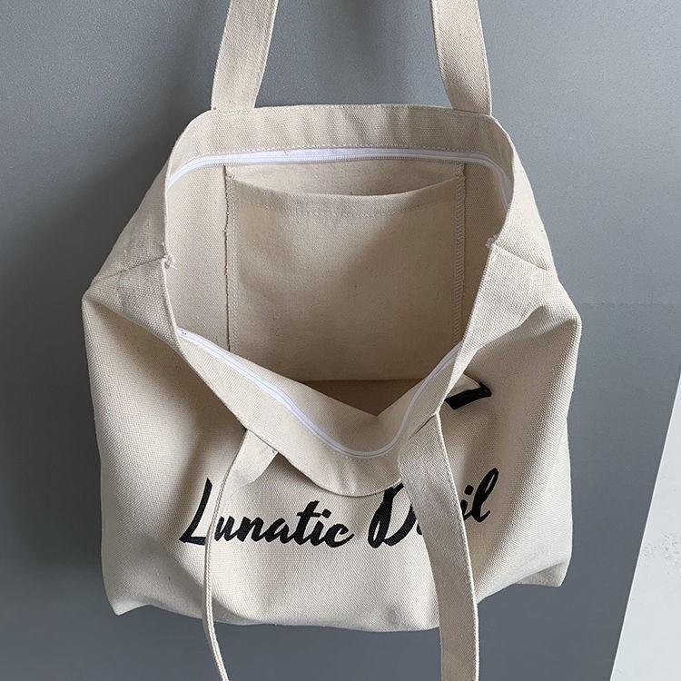 Túi tote túi vải canvas Lunatic Devil phong cách Hàn quốc