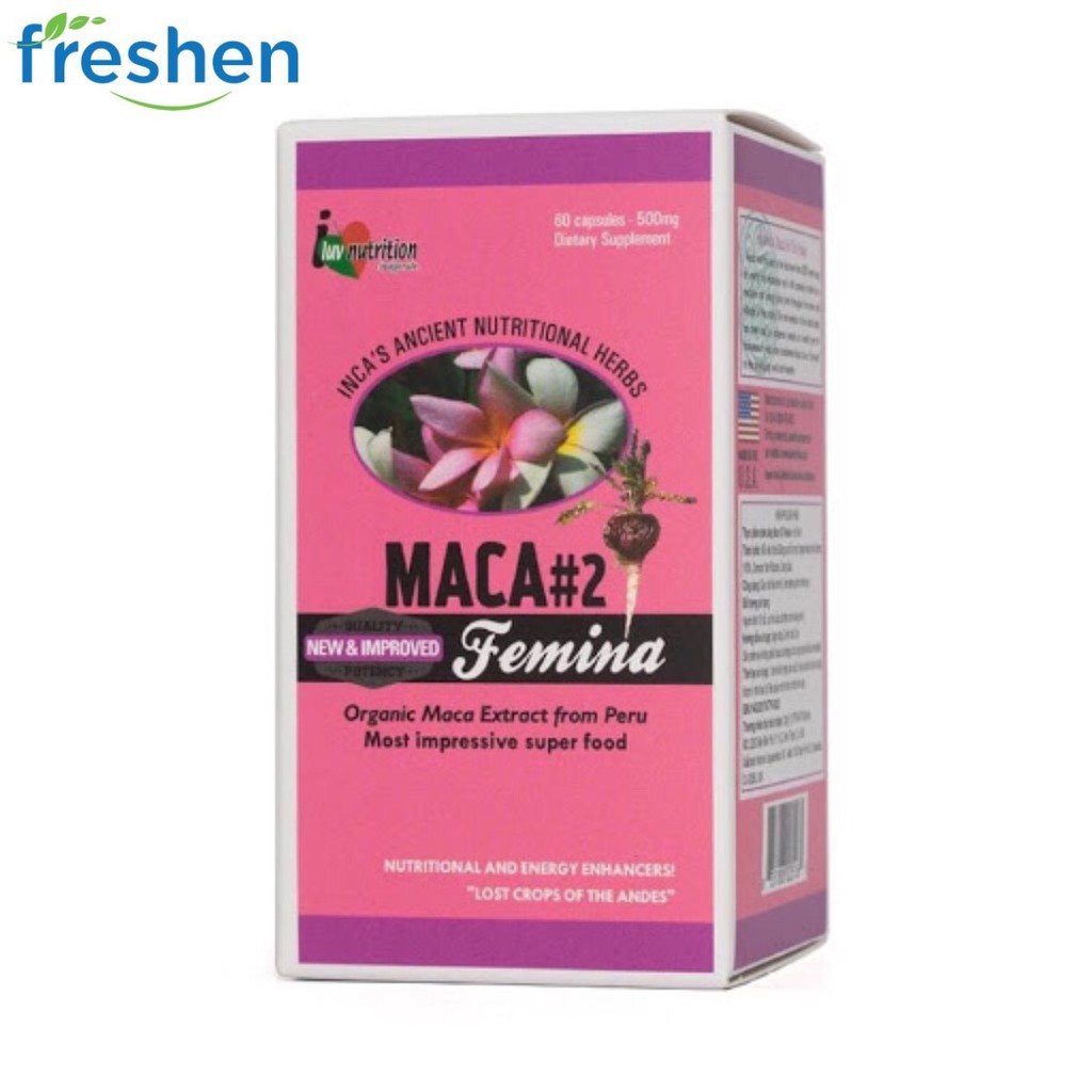 VIÊN UỐNG HỖ TRỢ TĂNG CƯỜNG SINH LÝ NỮ MACA#2 FEMINA 60v