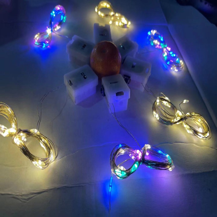 Dây đèn led trang trí fairylight đom đóm có sẵn pin dài 1m-2m-3m
