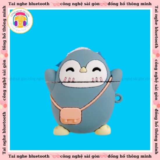 Case bảo vệ cho 💗Airpods 1/2💗 Chống va đập mã chim cánh cụt