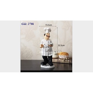 Tượng đầu bếp ( nhiều kiểu) a395