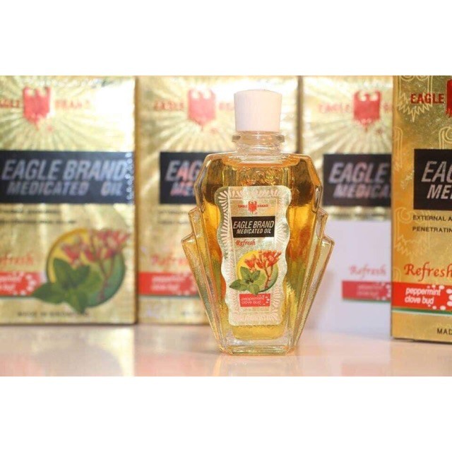 Dầu gió Con Ó Eagle Brand Medicated Oil 3ml Singapore