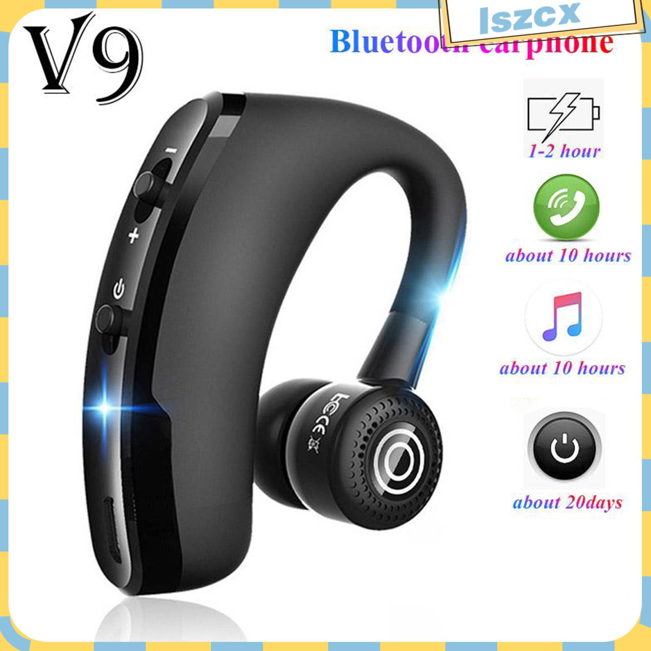 Tai Nghe Bluetooth V9 Kèm Mic Dùng Cho Điện Thoại