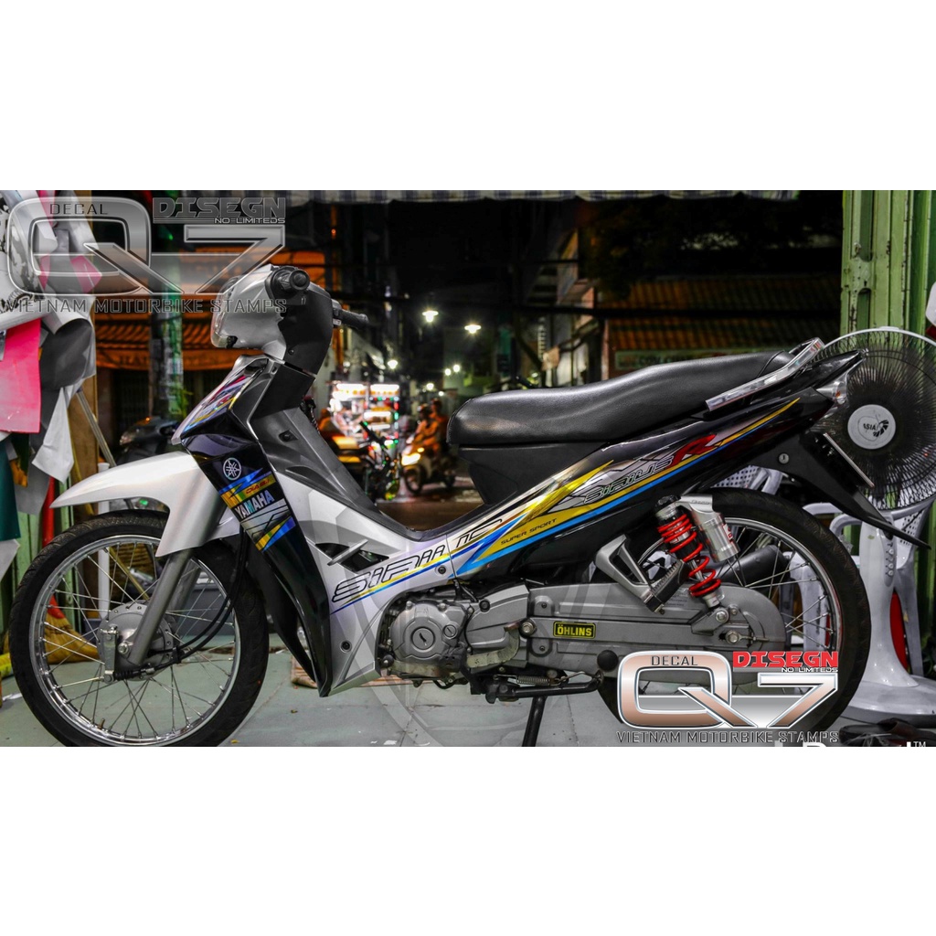 Tem Rời Sirius 110 Bạc Đen