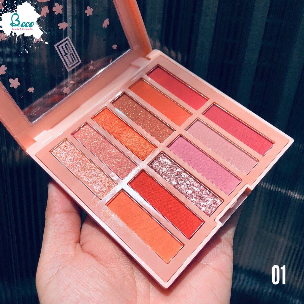 🌸🌸Phấn Mắt 12 Ô TuTu Sakura Flowers Eyeshadow Phiên Bản Hoa Anh Đào 🌸🌸