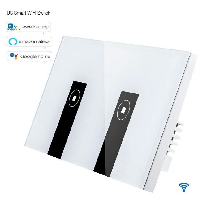 Công tắc wifi Ewelink- công tắc cảm ứng wifi 2 nút