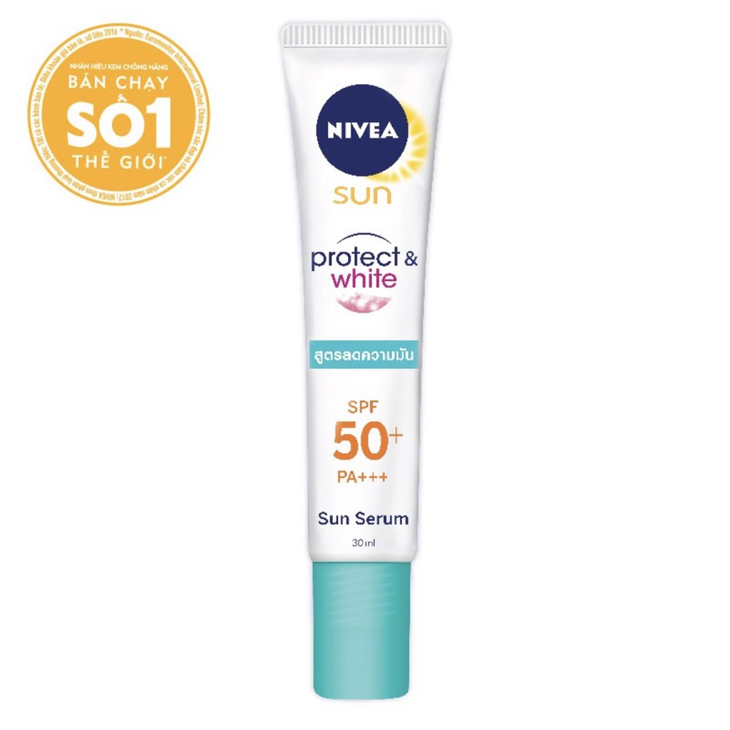 Tinh chất chống nắng NIVEA dưỡng trắng &amp; kiểm soát dầu SPF50+ PA+++ (30ml)