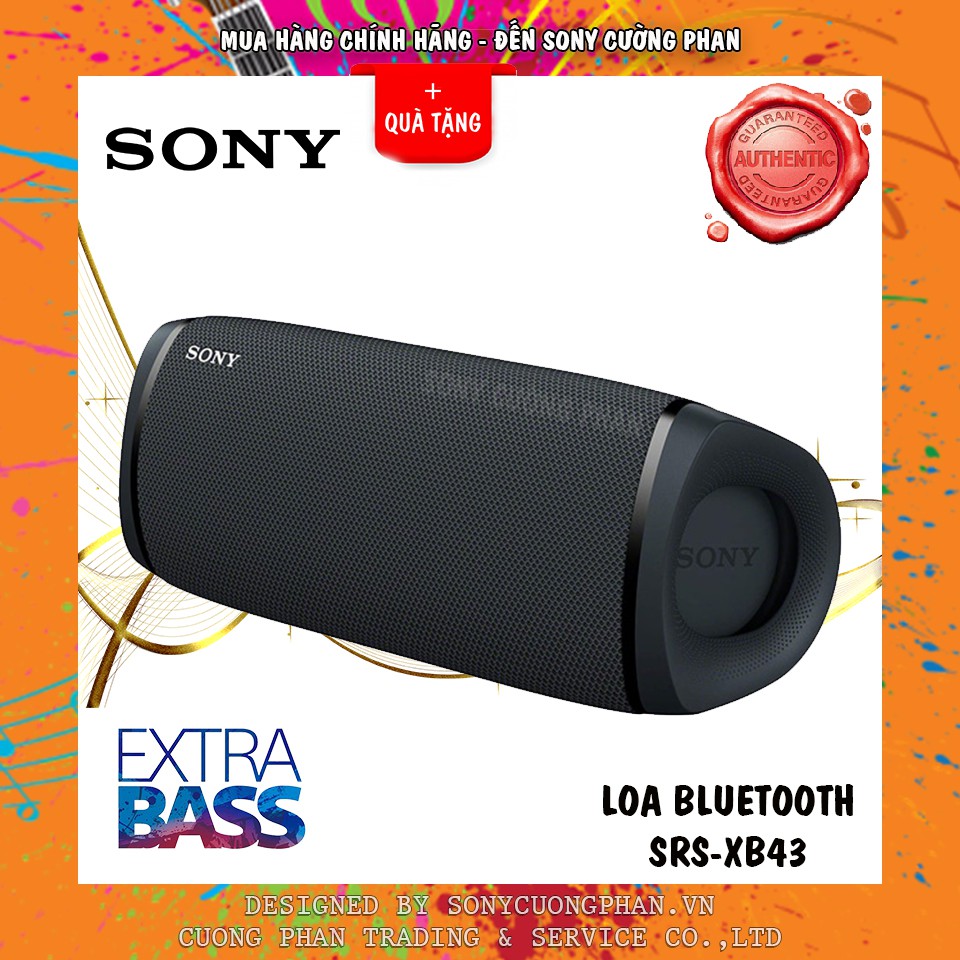 Loa Bluetooth Extra Bass Sony SRS-XB43 - Bảo Hành 12 Tháng Toàn Quốc