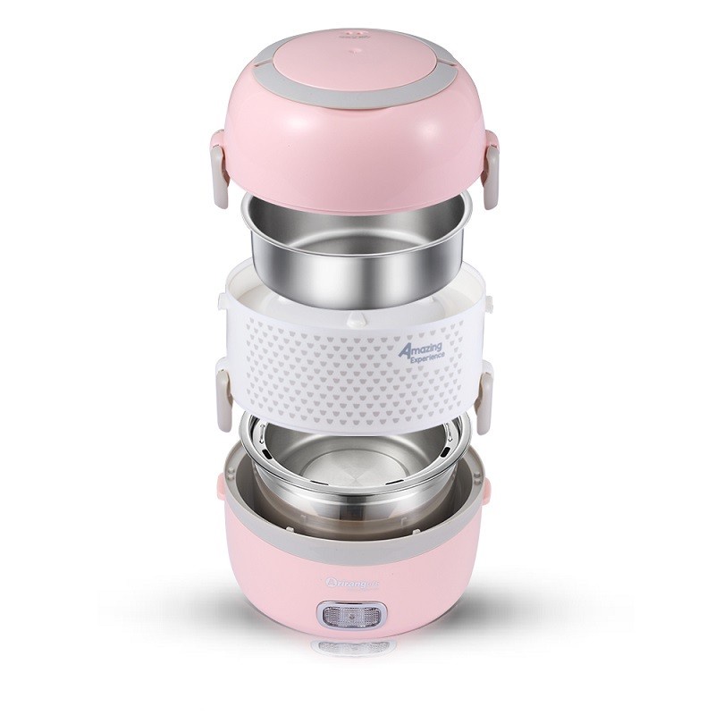 Hộp cơm cắm điện - Hộp hâm nóng cơm  2 tầng ArirangLife EL-ALS263, nấu chín và hâm nóng đồ ắn,bảo hành chính hãng 1 năm