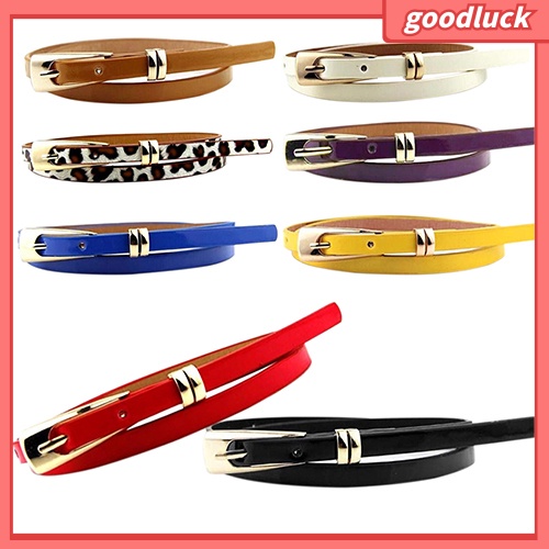 Dây Nịt Nữ, Giả Da, Bản Hẹp