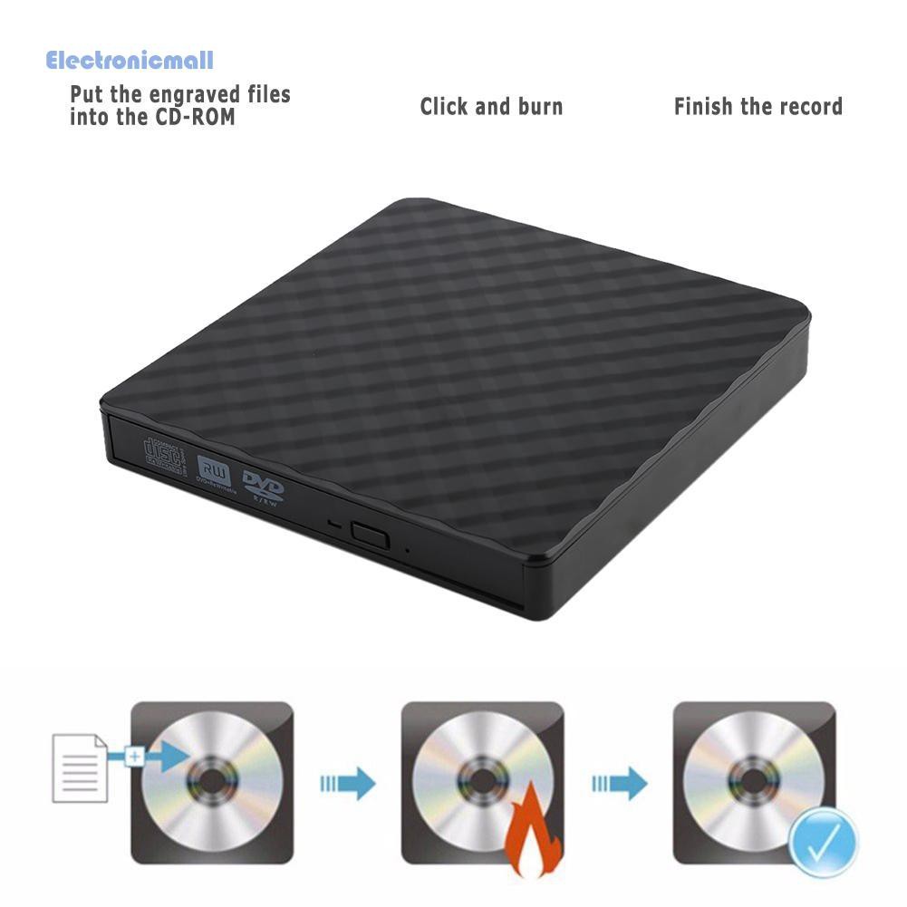 Đầu Ghi Đĩa Dvd Rw-Rom Usb 3.0 + Bộ Phụ Kiện Đi Kèm