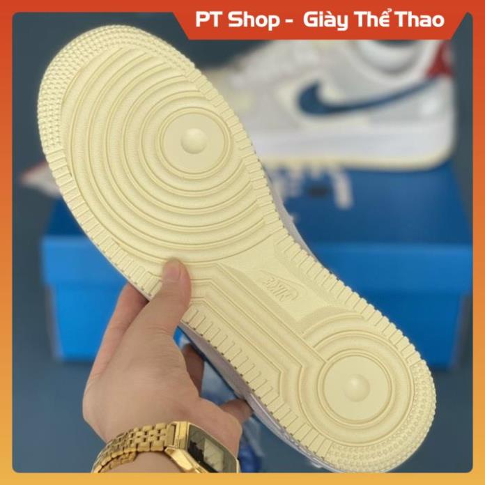 [FreeShip+ Hàng Xịn] Giày AF1 dunk vệt xanh og đủ size nam nữ, Giầy AF1 Xám Kem xanh đỏ da lộn Hót trend