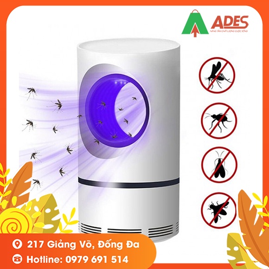 Máy Bắt Muỗi Thông Minh - Đèn Led Xanh Hút Côn Trùng , Muỗi , Bọ