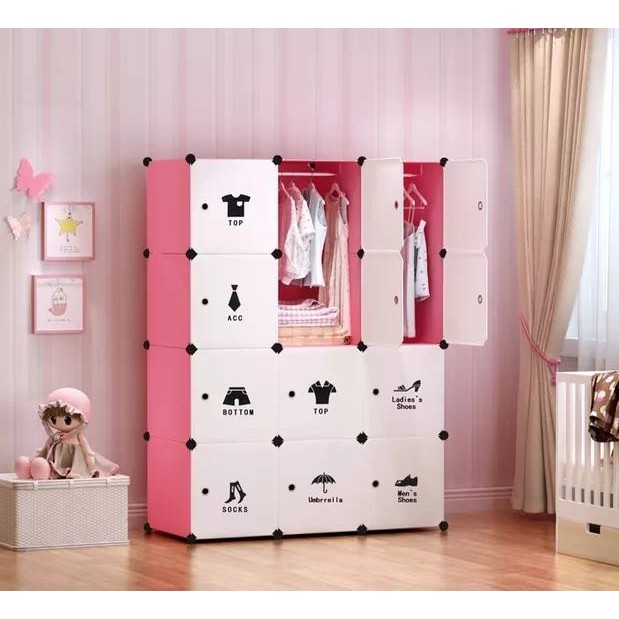 (HÀNG LOẠI 1)Tủ Nhựa Ghép  MIUMIU 12 ô  loại khổ lớn Sâu 47
