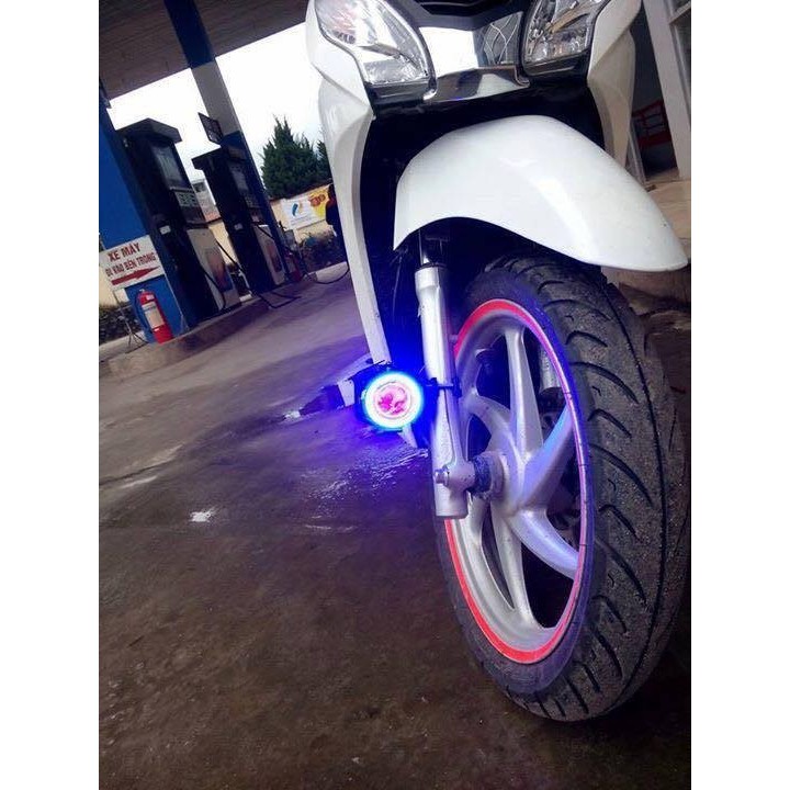 Đèn Led U7 Angel Eyes Trợ Sáng Gắn Cho Xe Máy