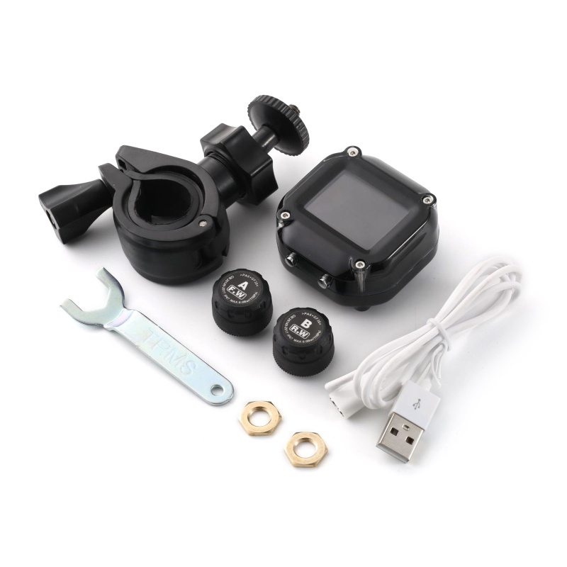 Hệ Thống Giám Sát Áp Suất Lốp Xe Kèm 2 Cảm Biến Bên Ngoài TPMS LCD