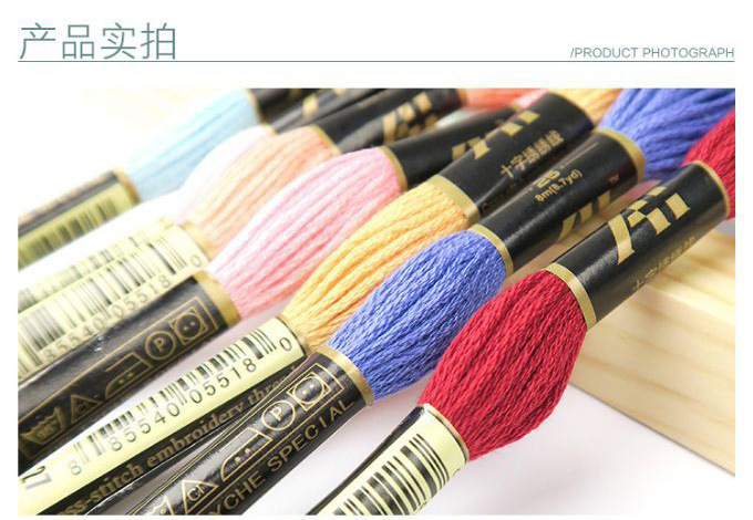 Cuộn Chỉ Thêu 50 / 100 Màu Sắc