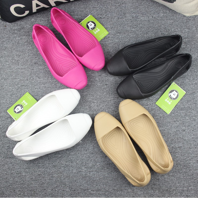 Giày nhựa đi mưa đế bằng siêu nhẹ hàng loại 1