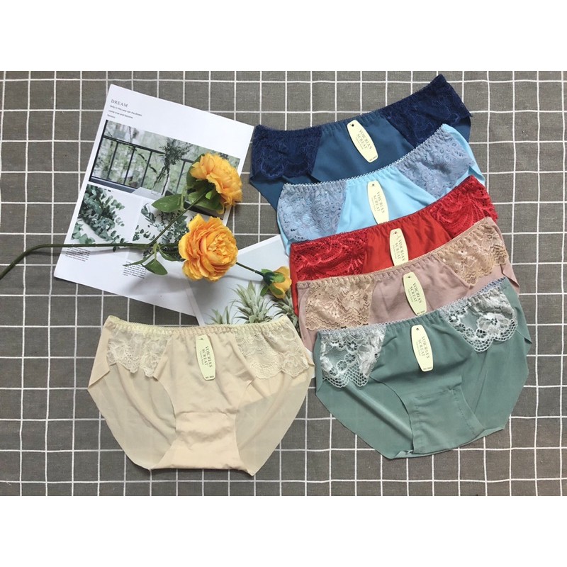 Combo 10 quần lót nữ su đúc, thun mát, co dãn 4 chiều, chất mát, mịn, ôm mông nhẹ êm từ 40 - 75kg bigsize VNXK hàng đẹp