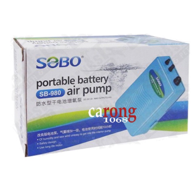 Máy bơm oxy chạy pin, máy sủi oxy mini giá rẻ