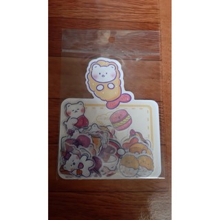Set miếng dán sticker decal sổ vở hình thú lớn 40 miếng