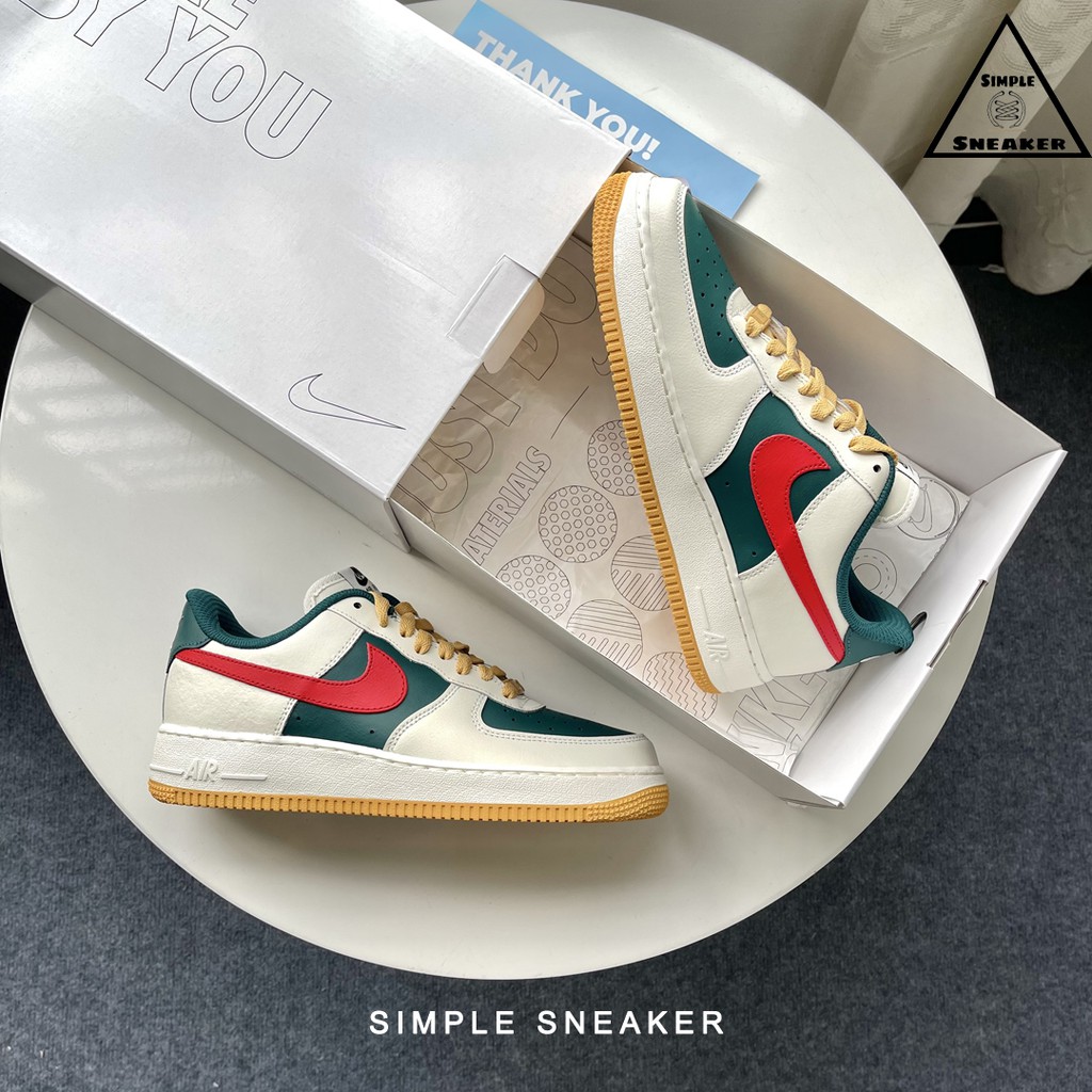 Giày Nike Air Force 1 Guci Chính HãngGiày Thể Thao Nike AF1 Custom Guci Nam Nữ Auth- Simple Sneaker