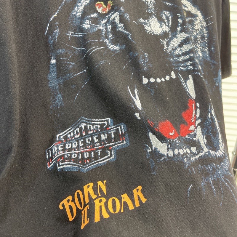 Áo Tee REPRESENT Born to Ride Panther Vintage Black T-Shirt